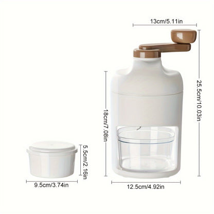 Manual Ice Shaver Machine – Hand-Powered Snow Cone Maker & Ice Crusher, BPA-Free, Portable for Home, Parties, Picnics & BBQs, Includes Ice Cube Trays, Easy to Use Shaved Ice Maker for Kids & Adults