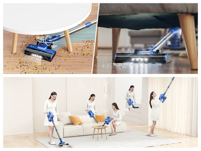 Cordless Vacuum Cleaner Stick Vacuum – MAX 70Kpa Suction, 45-Min Runtime, Anti-Tangle, 50.72oz Dust Cup, Rechargeable Wireless Vacuum for Hardwood Floor, Carpet & Pet Hair