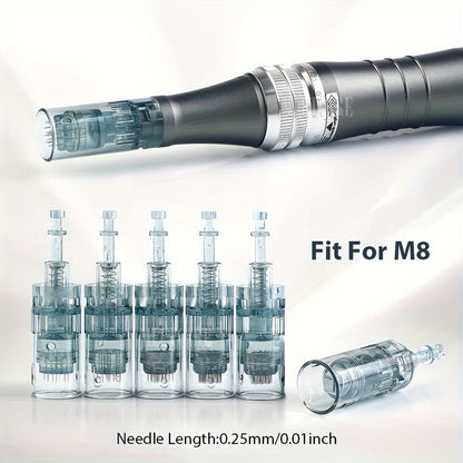 Dr. Pen M8 Replacement Cartridges 25Pcs - 16/36 Pins & Round Nano