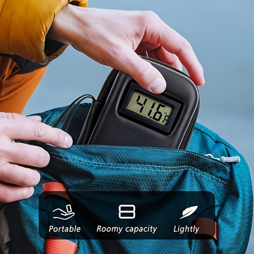 Insulin Travel Case with Temperature Monitor 2 TSA Approved Ice Packs Portable Diabetic Bag for Insulin Pens Syringes Medication Diabetes Essentials Blue Green Black