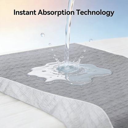 Washable Leak-Proof Mattress Protector for Seniors - Breathable Mesh Polyester, Urinary Incontinence & Bedwetting Pad | Twin, Full, Queen, King