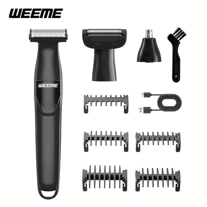 Electric Epilator & Hair Removal Device 3-in-1 for Men & Women - Painless Shaver Trimmer for Underarms Legs Arms Bikini Line Sensitive Areas, USB Rechargeable Personal Care Grooming Tool