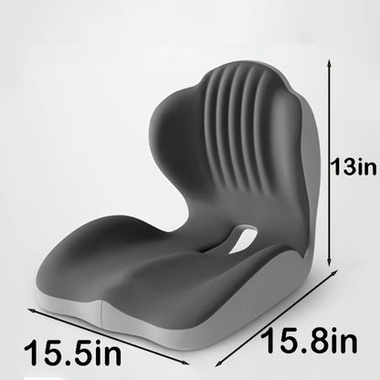 Hip & Lumbar Support Seat Cushion Ergonomic Memory Foam – Breathable High-Density Back Support Pillow for Office Chair, Car Seat & Long Sitting, Daily Use or Gift