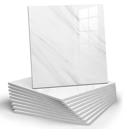 Self-Adhesive PVC Marble Tile Stickers 20pcs 30x30cm Waterproof Wall Panels for Bathroom Kitchen Living Room Backsplash Decor