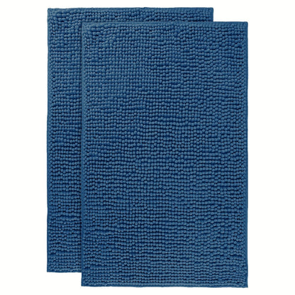 Chenille Bath Rug Extra Thick Soft Absorbent Non-Slip Bathroom Mat Machine Washable, Multiple Sizes & Colors