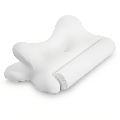Memory Foam Cervical Pillow Ergonomic Contour Neck Support Orthopedic Bed Pillow for Side Back Stomach Sleepers with Cooling Pillowcase Queen King