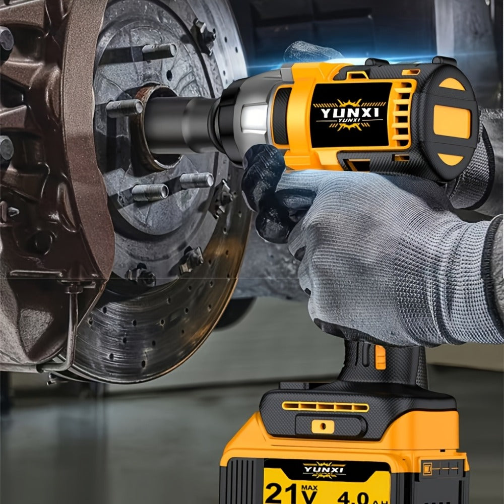 21V Cordless Drill Brushless Impact Wrench Multifunctional – Lithium Battery, Quick Charger, Variable Speed, Tighten Screws & Bolts, Compact Power Tool for Home, Car Repair & DIY – Multiple Battery & Bundle Configurations