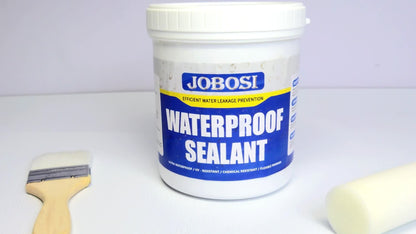 Waterproof Sealant Liquid Glue 32oz 1KG Leak Repair Agent – Indoor Outdoor Waterproof Coating for Roof Basement Wall Pipe Crack Sealing, Transparent & Black, Strong Adhesive Waterproof Repair Glue
