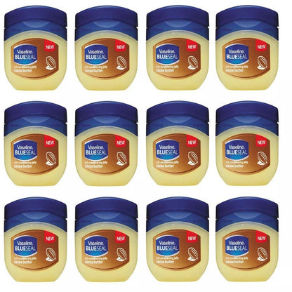 Cocoa Butter Moisturizing Jelly 50ml 12-Pack - Deep Hydration, Nourishing Body & Skin Care for Dry Skin | Bulk Value Set | Men & Women