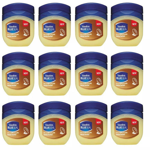 Cocoa Butter Moisturizing Jelly 50ml 12-Pack - Deep Hydration, Nourishing Body & Skin Care for Dry Skin | Bulk Value Set | Men & Women
