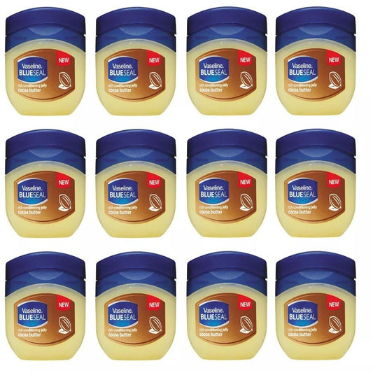 Cocoa Butter Moisturizing Jelly 50ml 12-Pack - Deep Hydration, Nourishing Body & Skin Care for Dry Skin | Bulk Value Set | Men & Women