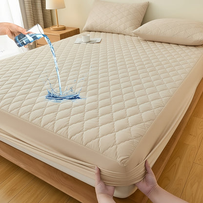 Mattress Protector Cover Soft Breathable Cooling Fitted Sheet Twin Full Queen King Deep Pocket Machine Washable Bed Cover for Home Hotel Minimalist Bedding Multiple Colors