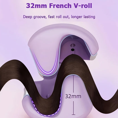 Curling Iron 32mm Deep Wave Curler Fast Heating Adjustable Temperature Anti-Scald Salon-Grade Hair Styling Tool Long-Lasting Waves Gift