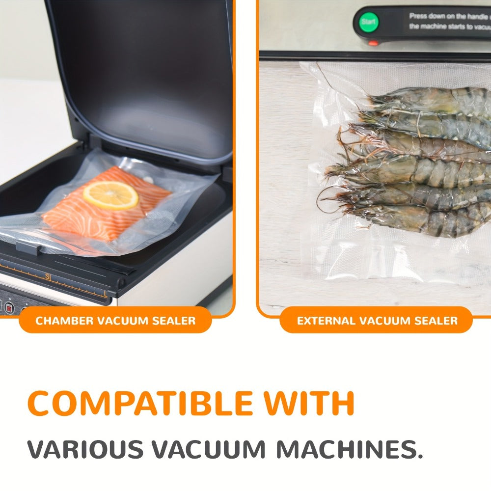 Vacuum Sealer Bags 250pcs - BPA-Free Food Storage Bags in 3 Sizes (6"x10", 8"x12", 11"x16"), Compatible with All Vacuum Sealing Machines for Meal Prep, Food Preservation & Sous Vide Cooking
