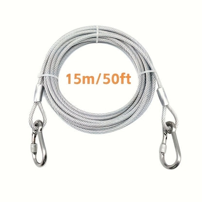 Retractable Clothesline Stainless Steel - Portable Indoor Outdoor Laundry Line for Apartment, Dorm & Camping, Anti-Rust Durable Clothes Drying Rope, Space Saving Laundry Solution | 9M & 15M Options