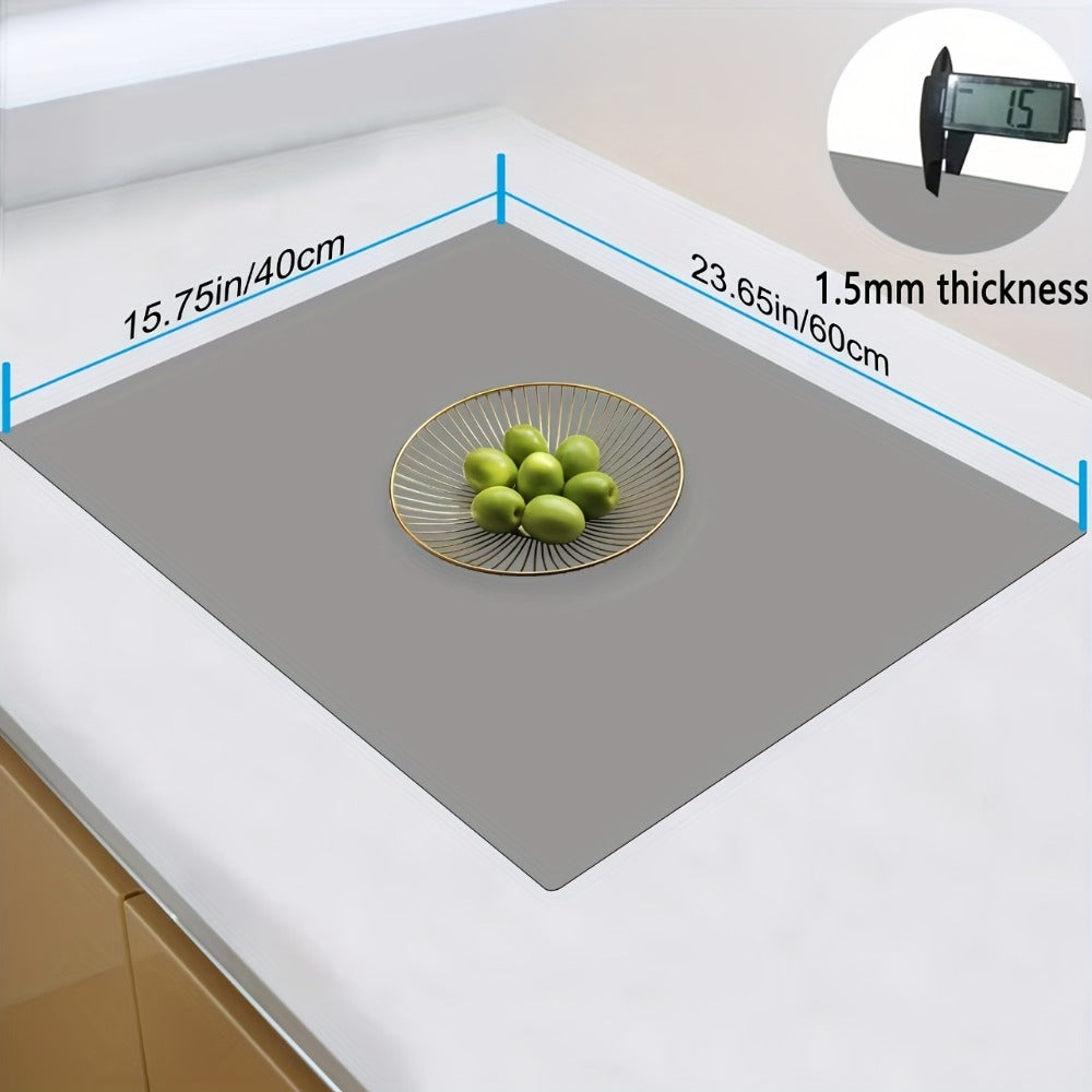 Extra Large Silicone Mat for Kitchen Counter – Nonslip Heat Resistant Countertop Protector, Nonstick Waterproof Craft Mat & Placemat, Multiple Sizes & Colors