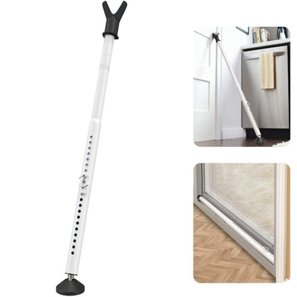 Door Security Bar Adjustable 28-45 Inch – Heavy Duty Door Barricade Bar with Anti-Slip Base, Fits Standard & Sliding Doors, Windows, Apartments, Hotels – Home Security Door Stopper Jammer 1 or 2 Pack