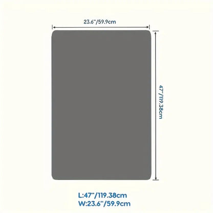 Kitchen Counter Mat Heat Resistant Countertop Protector Pad Extra Large Cuttable Non-Slip Mat for Kitchen Counter Dining Table - Waterproof Protective Mat 36 inch 47 inch Black Gray