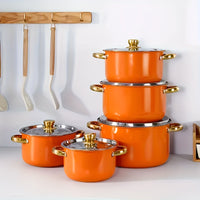 10 pcs Orange Cookware