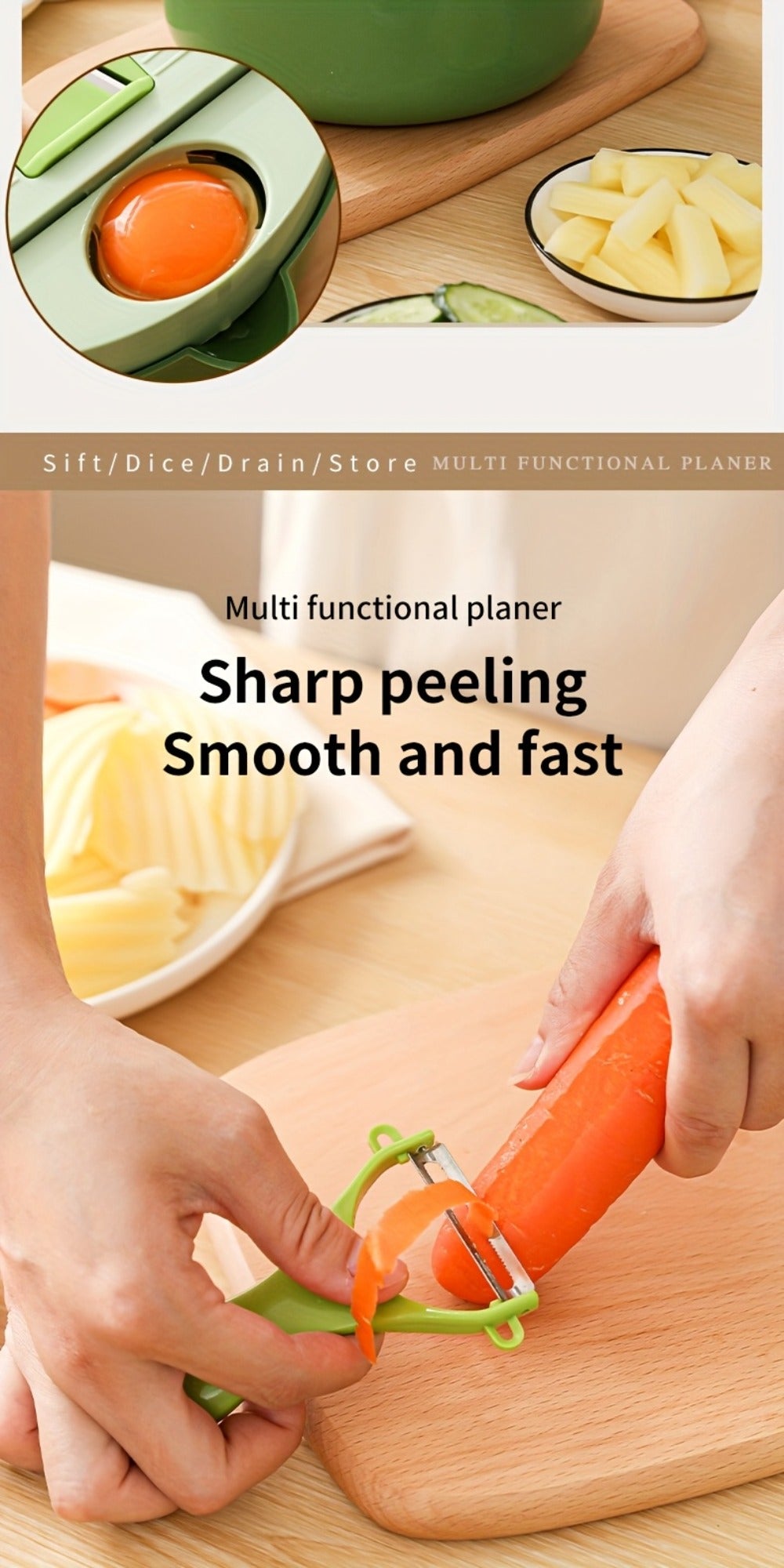 Vegetable Chopper 16-in-1 Manual Food Chopper Slicer Dicer Grater with Container – Professional Onion Potato Carrot Cutter Kitchen Tool