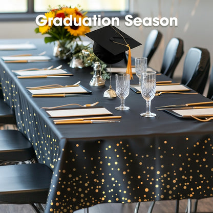 Disposable Tablecloths 54x108 Inch Rectangle Plastic Table Cover PEVA Waterproof Party Table Cloth 6 Pack for Birthday Picnic Holiday