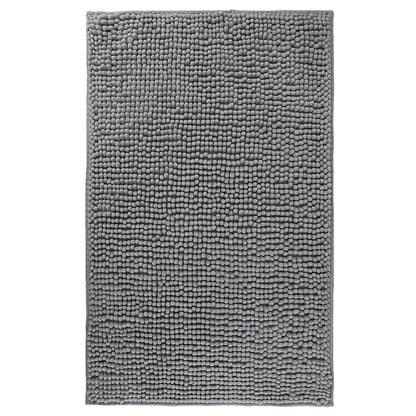 Chenille Bath Rug Extra Thick Soft Absorbent Non-Slip Bathroom Mat Machine Washable, Multiple Sizes & Colors
