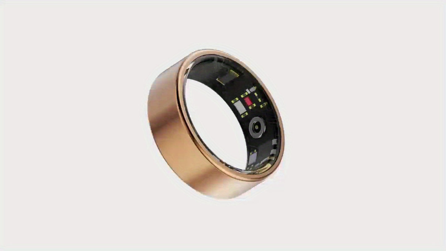 Health Monitoring Smart Ring for Women & Men – Fitness Activity Tracker with Sleep, Calories, Steps, HRV & Menstrual Cycle, Bluetooth 5.3, IP68 Waterproof, iOS & Android