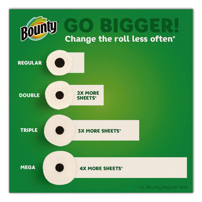 Bounty Select-A-Size Paper Towels 6 Double Rolls, 2-Ply 82 Sheets per Roll White Kitchen Paper Towel, Super Absorbent Quicker Picker Upper