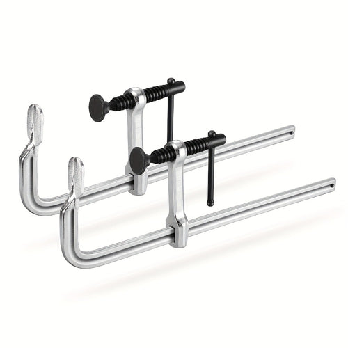 Bar Clamps 12 Inch 2-Pack – Jorgensen Light-Duty Drop Forged Steel Clamps for Woodworking, Welding & DIY Projects, Heavy-Duty Grip Bar Clamp Set