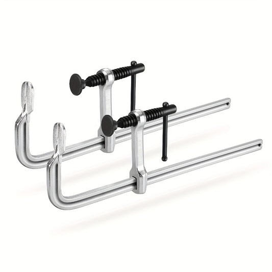 Bar Clamps 12 Inch 2-Pack – Jorgensen Light-Duty Drop Forged Steel Clamps for Woodworking, Welding & DIY Projects, Heavy-Duty Grip Bar Clamp Set