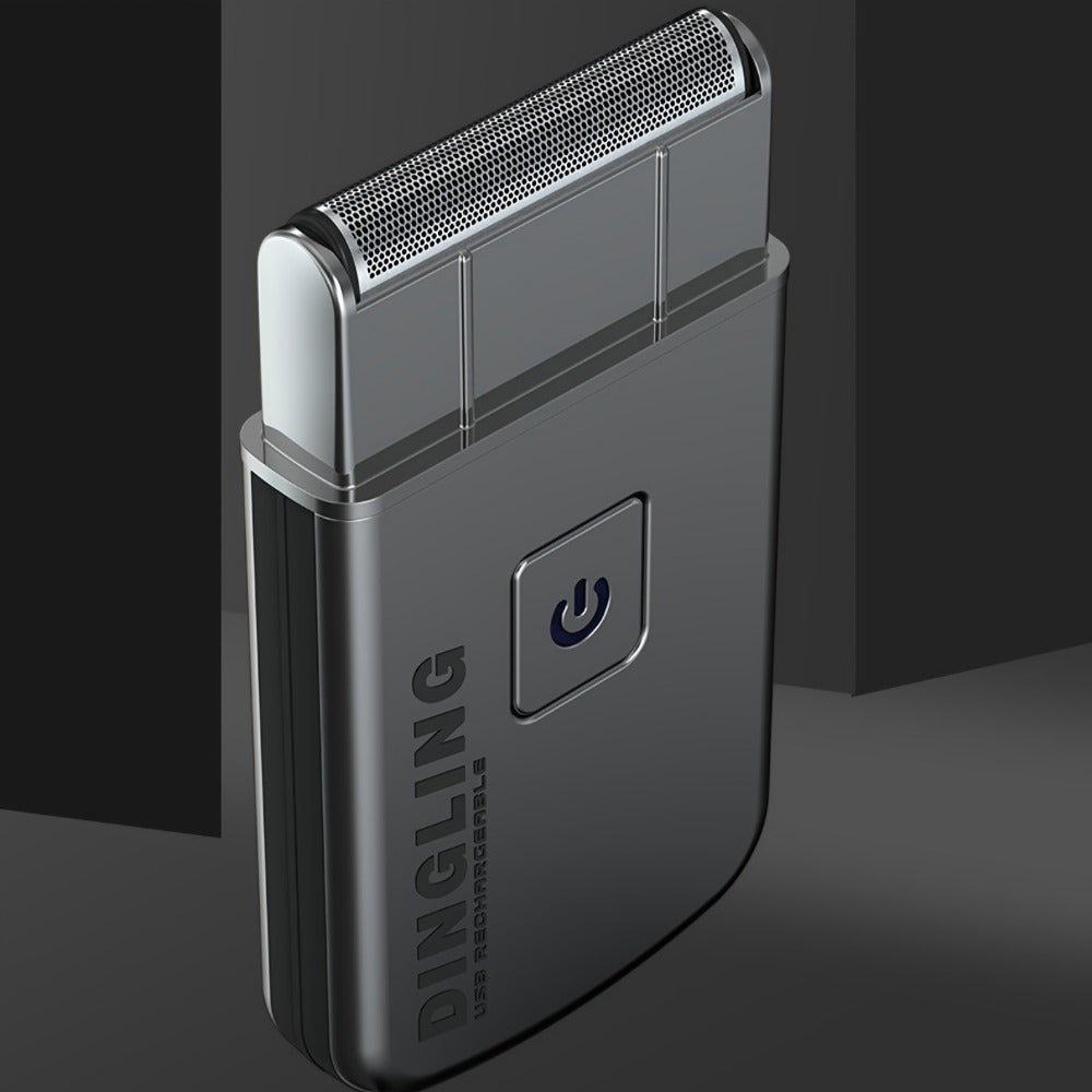 Electric Razor for Men – Rechargeable USB Stainless Steel Shaver with Net Shaving Function, 46-60 Min Battery Life, Cordless Wet Dry Electric Shaver for Close Comfortable Shave