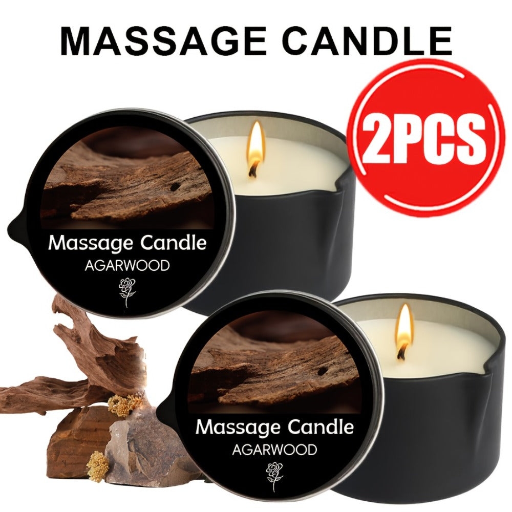 Luxury Soy Wax Candle 2-in-1 Massage Body Oil Essential Oil 20+ Scents 1pc 2pcs 6pcs Warm Moisturizing Lotion Spa Nail Salon Wedding Valentine Christmas Gift