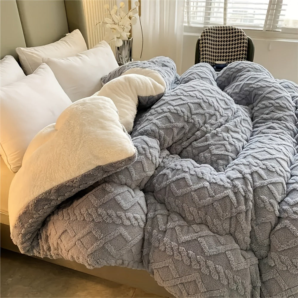 Taffeta Comforter All Season – Soft, Thick & Warm Quilt for Bedroom, Guest Room & Hotel | Machine Washable | Twin Full Queen King