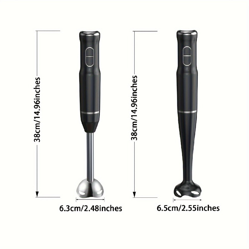 Immersion Blender 400W Handheld Stick Mixer with 2 Speeds & Turbo Mode 304 Stainless Steel Blades – Corded Hand Blender with Detachable Base for Soup Smoothie Puree Baby Food