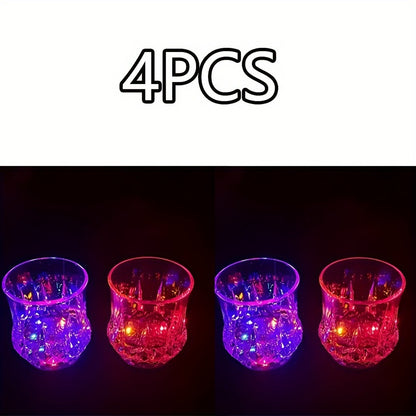 LED Light-Up Cups Glow in the Dark – Pineapple Induction Party Cups for Birthday Christmas Disco Valentine's Day (6.76oz)