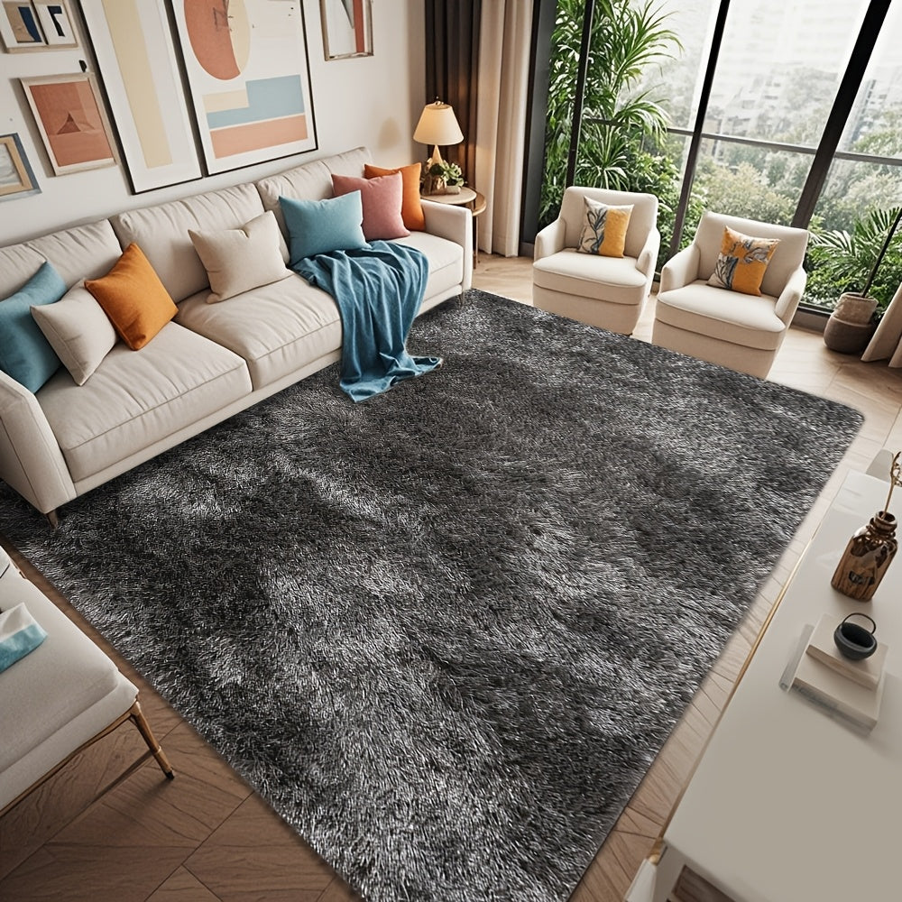 Fluffy Area Rug Large Soft Shag Carpet for Living Room Bedroom – Non-Slip Ultra Thick Plush Floor Mat, Multiple Sizes & Colors, Home Decor