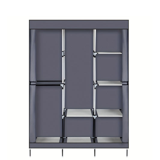 Portable Closet Wardrobe Organizer 71" Clothes Rack with Shelves, Freestanding Bedroom Storage Closet System