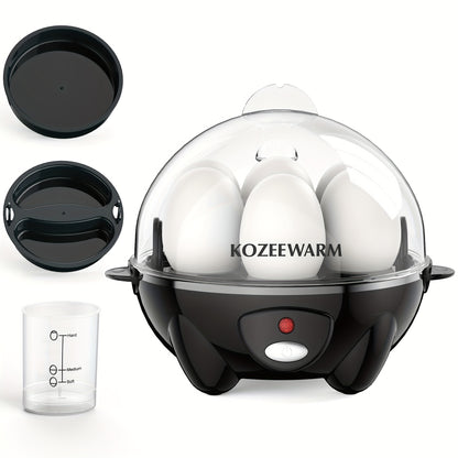 Electric Egg Boiler & Cooker with Auto Shut-Off – Single & Double Layer, Multi-Function for Hard Boiled, Soft Boiled, Scrambled, Omelette, Steamed Vegetables & Dumplings, 4 Colors