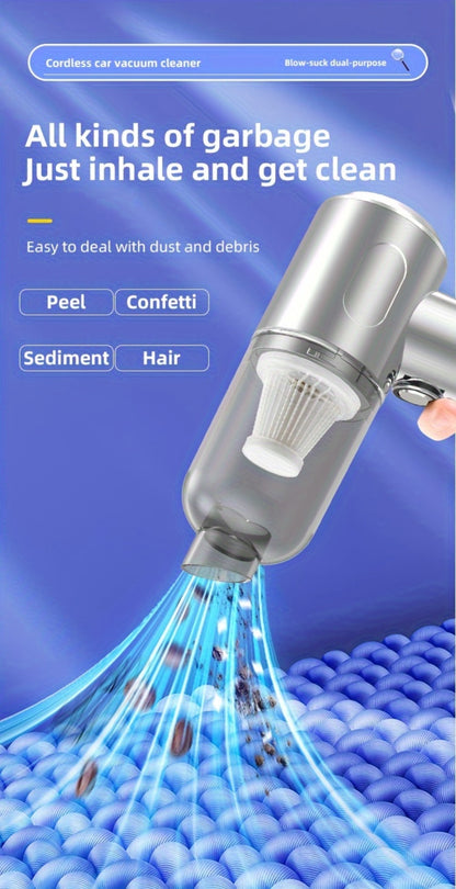 Cyclone Handheld Vacuum Cleaner Cordless Rechargeable with Strong Suction - Lightweight Portable for Home, Office, Car & Pet Hair, Allergy-Friendly Quick Cleanup Dust Buster, Easy to Use & Carry