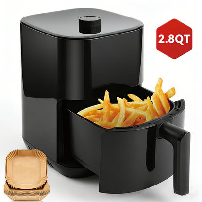 Air Fryer 8-in-1 with LED Touchscreen, 6QT Large Capacity Electric Hot Air Oven, 1350W 360° Hot Air Circulation, Non-Stick Fry Basket, Heat-Insulated Handles, 8 Cooking Presets for Home Kitchen