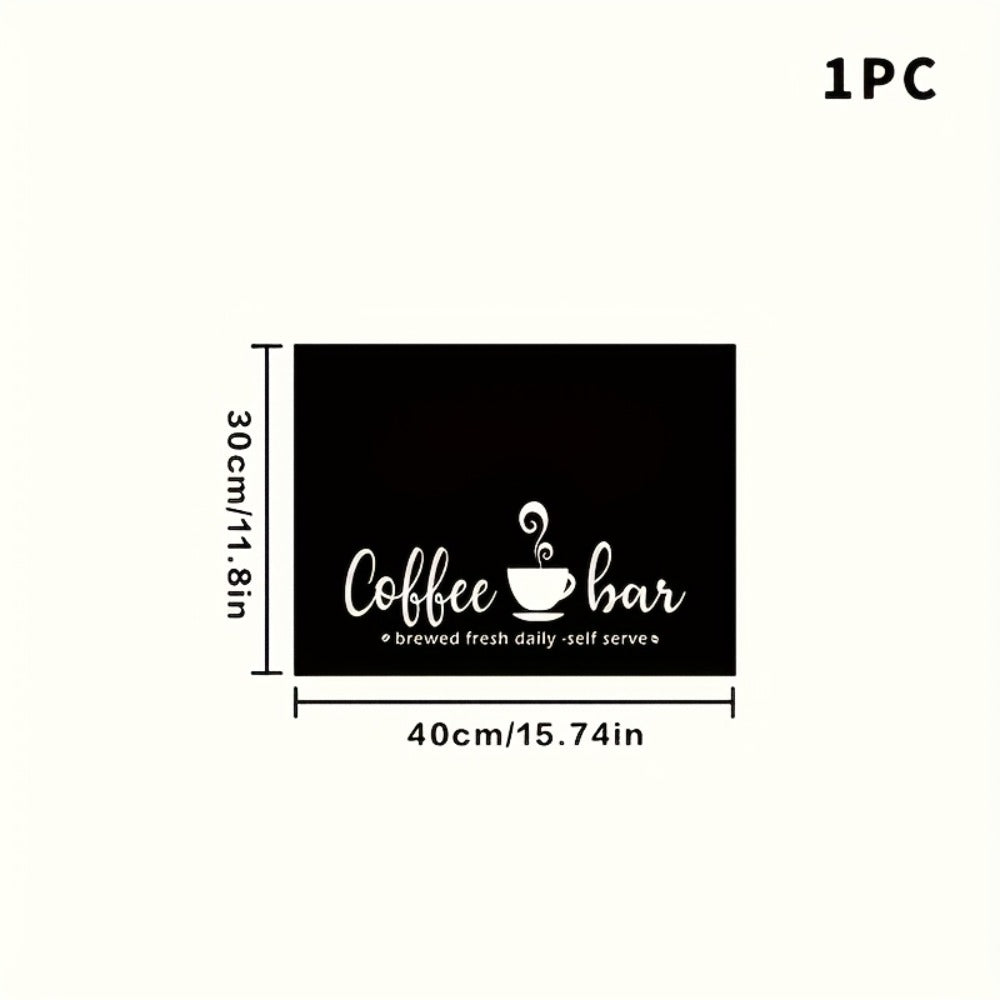 Coffee Bar Mat & Dish Drying Mat – Bohemian Absorbent Kitchen Counter Mat for Coffee Machine, Espresso Station & Countertop