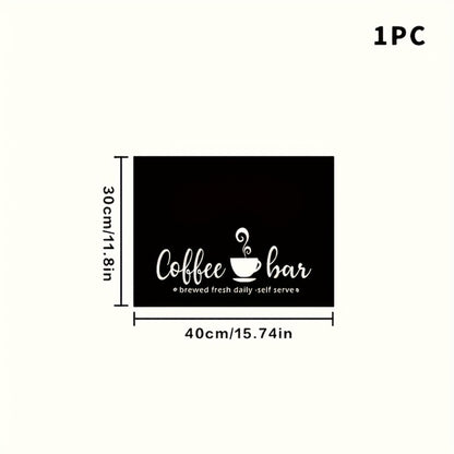 Coffee Bar Mat & Dish Drying Mat – Bohemian Absorbent Kitchen Counter Mat for Coffee Machine, Espresso Station & Countertop