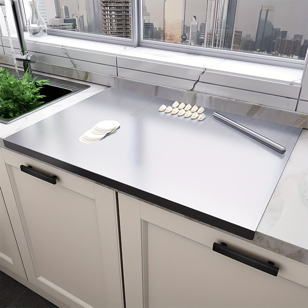 Extra Large Stainless Steel Cutting Board – Multi-Use Kitchen Chopping Board, Easy to Clean & Store, Multiple Sizes