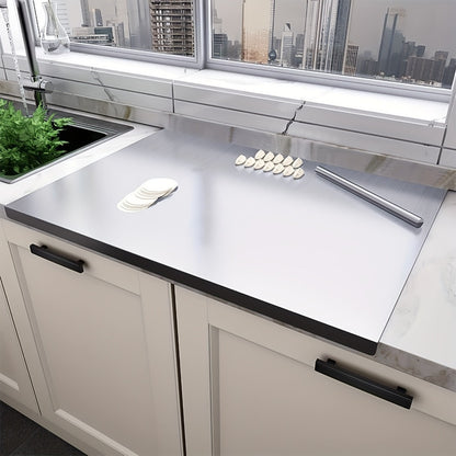 Extra Large Stainless Steel Cutting Board – Multi-Use Kitchen Chopping Board, Easy to Clean & Store, Multiple Sizes