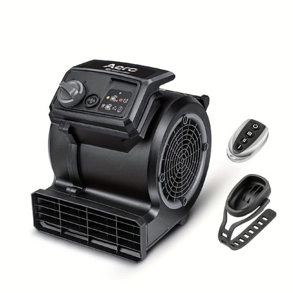 Air Mover Floor Dryer 550 CFM Portable Carpet Blower Fan for Water Damage Restoration Drying Cooling Floors Carpets Walls Remote Control and Manual Options