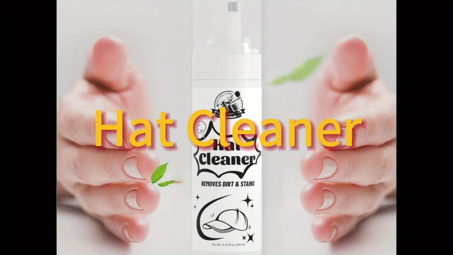 Hat Cleaner Foam Spray – Professional Stain Remover for Wool, Felt & Fur Hats, Removes Dirt, Sweat & Fingerprints, 6.76 Fl Oz (200ml), All-Season Hat Care, Great Gift for Hat Lovers (1/2/3/5 Pack)