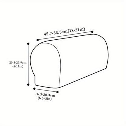 Stretch Armrest Covers for Chairs Sofa Couch 2 Pcs Spandex Elastic Arm Covers Slipcovers Plaid Pattern Furniture Protector for Living Room Recliner Armchair Home Decor