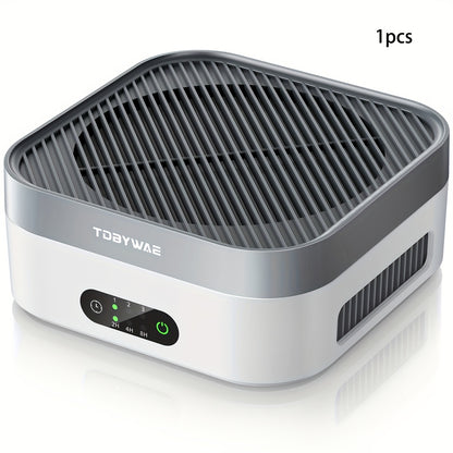 HEPA Air Purifier for Home Bedroom Up to 700 Sq Ft with True HEPA Filter 3-Stage Filtration Quiet Sleep Mode USB-C Charging Smart Touch Control for Pets Dust Pollen Smoke Odor Desk Car Travel