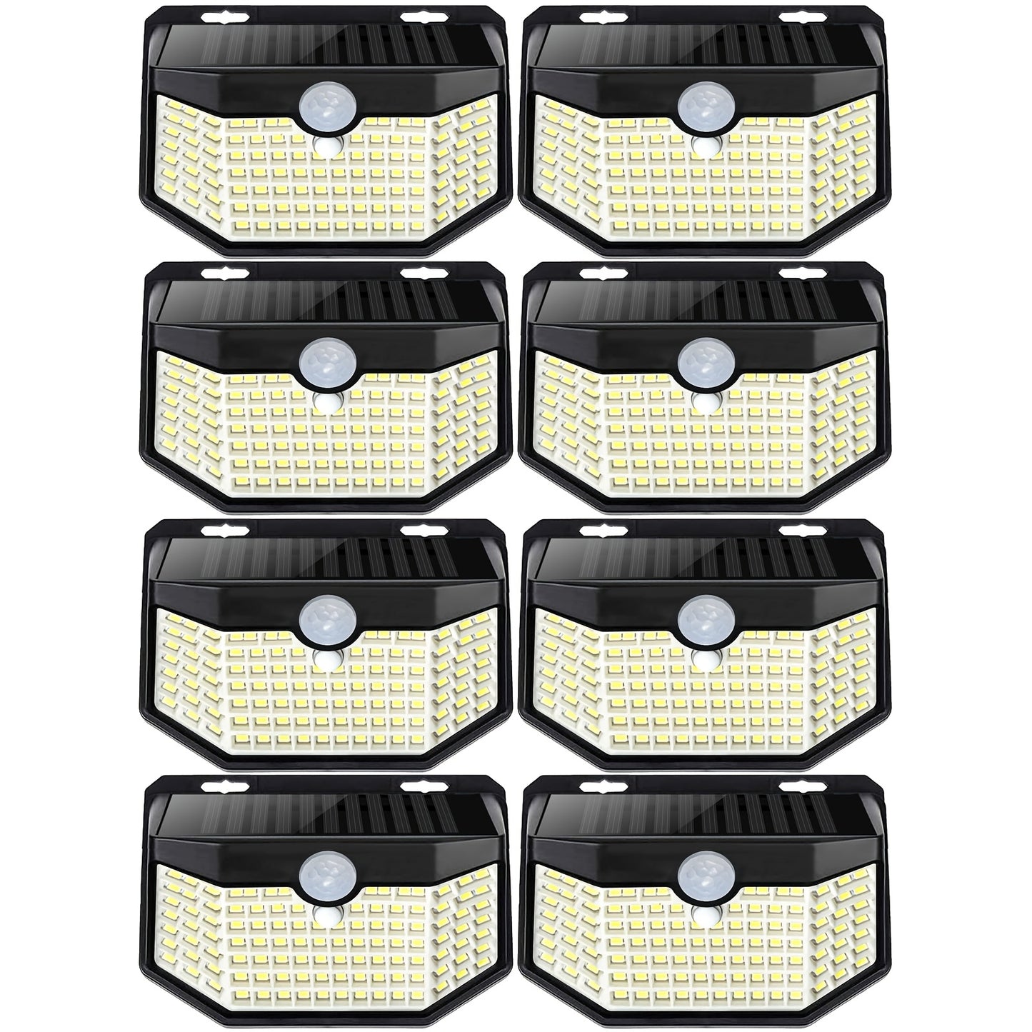 Solar Step Lights Outdoor 120 LED Motion Sensor – 270° Wide Angle IP65 Waterproof Wall Light with 3 Modes | 18-Hour Solar Powered Stair Light for Pathway, Fence, Garage & Deck | 4/6/8 Pack