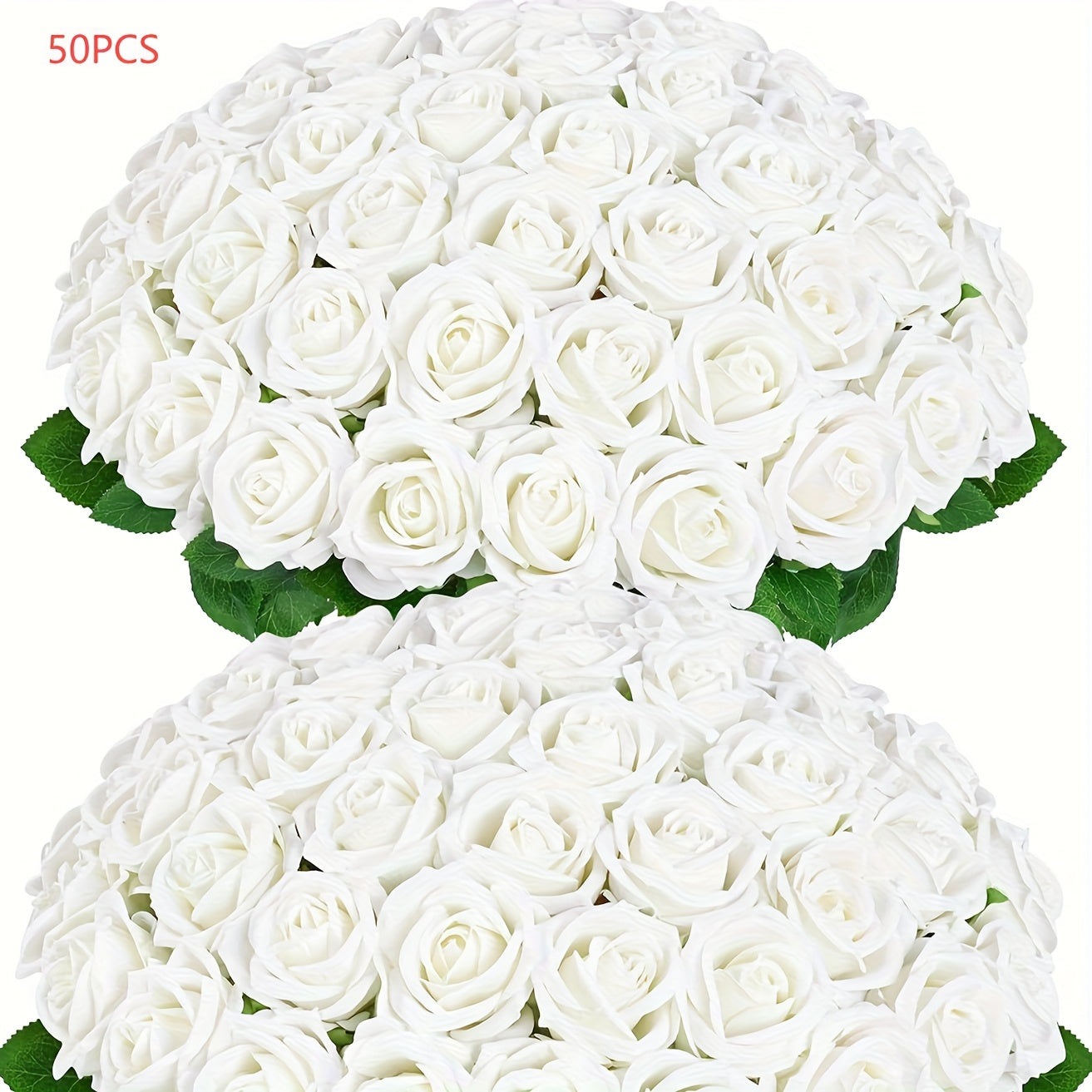Artificial Roses Bulk with Long Stems – Real Touch Velvet Fake Flowers for Wedding Bouquet, Bridal Centerpiece, Valentine's Day, Mother's Day, Home Decor (50/100pcs, Multi Colors)